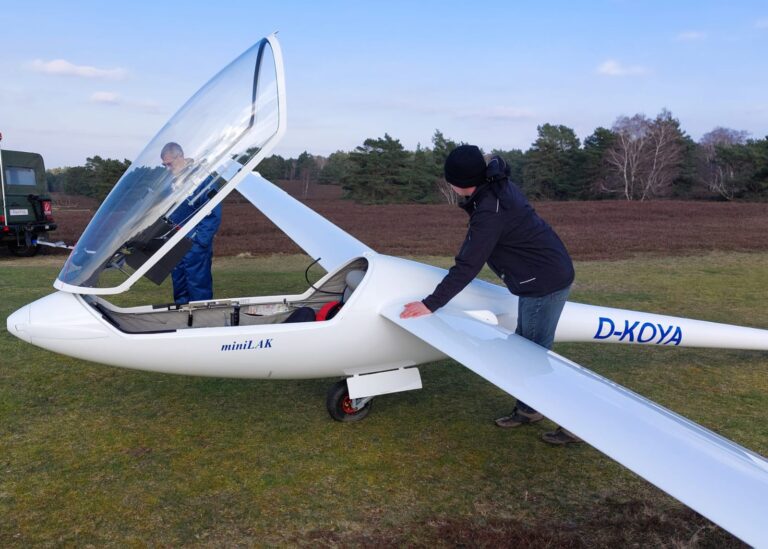 MiniLAK Elektroflugzeug, Foto M. Koch